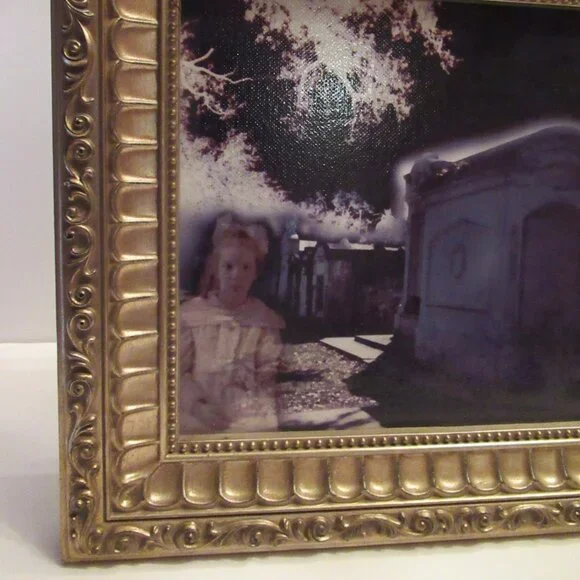 Giclee Print in Ornate Gold Frame, 13 x 11